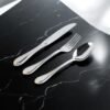 Cubiertos de Mesa Decorada en Dorado Glamour  7000  (18 Piezas) Acero Inoxidable