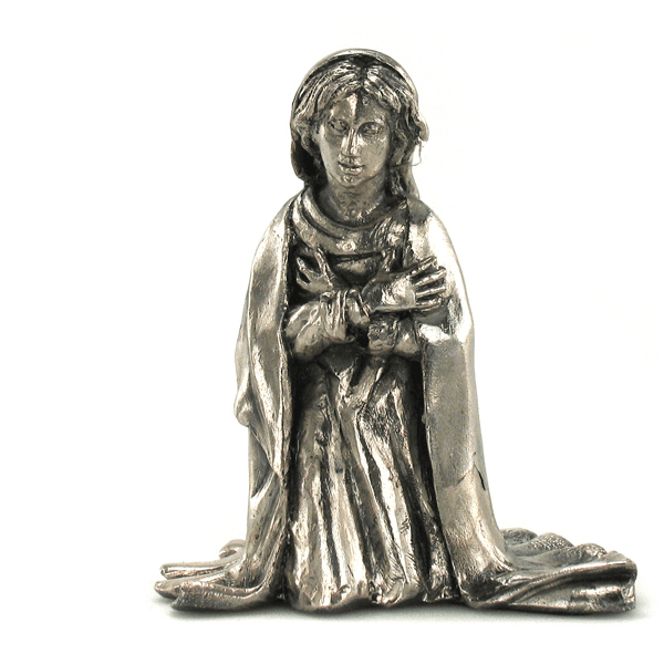 Belén de Navidad Nacimiento (8 piezas) en Plata Vintage