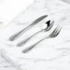 KOLN-1285-SS-DOC-POSTRE-FONDO-MARMOL-MESAS-.jpg 1285 ACERO POSTRE 6X3 18 piezas Cubertería de postre o merienda (6X3) 6 tenedores , 6 cucharas y 6 cuchillos de postre