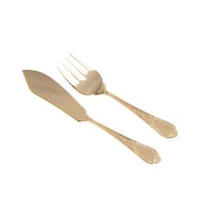 LIENZ-25-DOC-PESCADO-SERVIR.jpg CRC Viena 25 cubertería de pescado 26 piezas, acero inoxidable bañado en oro 23/24 Kts