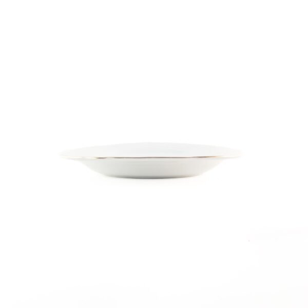 LUBECKR_PERFIL.jpg Juego de bandejas de porcelana blanca (2 piezas) Lubeck R con filo de oro