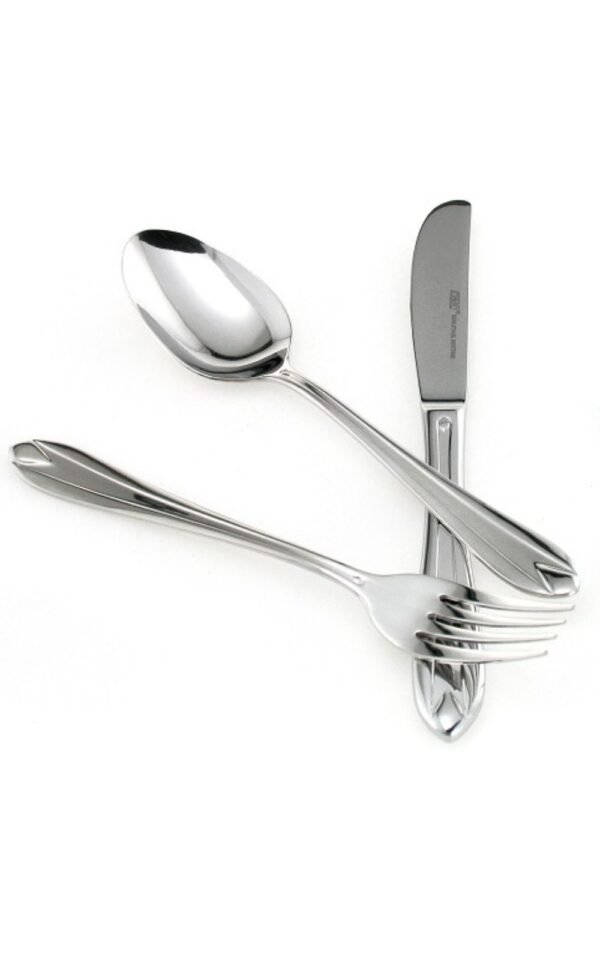 amsterdam-mesa-1235-acero-inoxidable-cubiertos-3.jpg Cubertería Amsterdam 1235 (75 Piezas) Acero Inoxidable, Set Completo con Cucharones de Servir y Estuche de Lujo, Diseño Profesional y Elegante