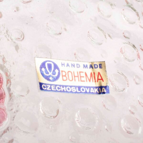 Plato de postre en cristal de Bohemia (1 pieza) Anemone, 21 cm