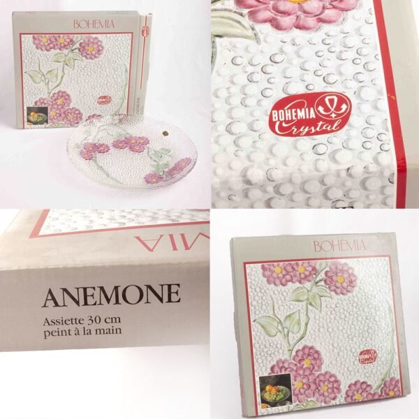 Plato de presentación bandeja en cristal de Bohemia (1 pieza) Anemone, 30 cm