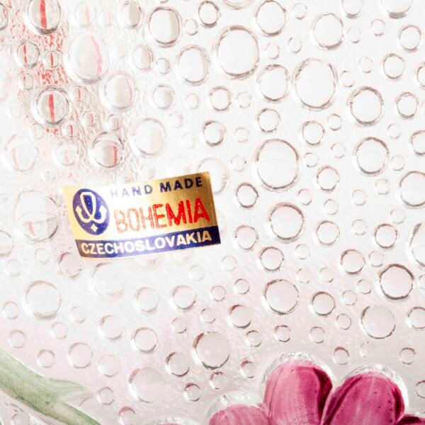 Servilletero de cristal de Bohemia (1 unidad) Anemone, 15 cm x 7 cm