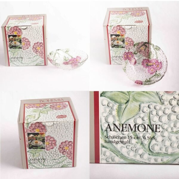 Boles de cristal de bohemia (6 piezas) Anemone