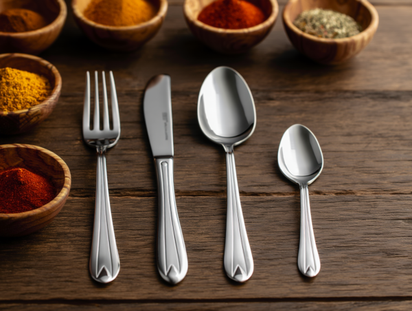 Juego de Cubiertos (18 piezas) Mesa Amsterdam 1235 en Acero Inoxidable 18/10 Pulido de 2,5 mm de Espesor