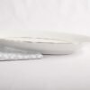 Bandeja Oval Pequeña Porcelana Blanca con Filo de Oro (1 pieza) 25 cm Lubeck ,vajilla Clásico