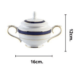captura-de-pantalla-2023-11-20-a-las-211106.png Juego de café de porcelana blanca con filo de oro y azul cobalto (27 piezas) Royal Blue, 12 tazas de café, 12 platillos para tazas, 1 azucarero, 1 cafetera, 1 cremera, diseño clásico