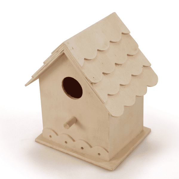 Casa de Pájaros para Pintar – Pajarera de Madera 12x10x16 cm – Manualidades y Decoración