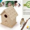Casa de Pájaros para Pintar – Pajarera de Madera 12x10x16 cm – Manualidades y Decoración