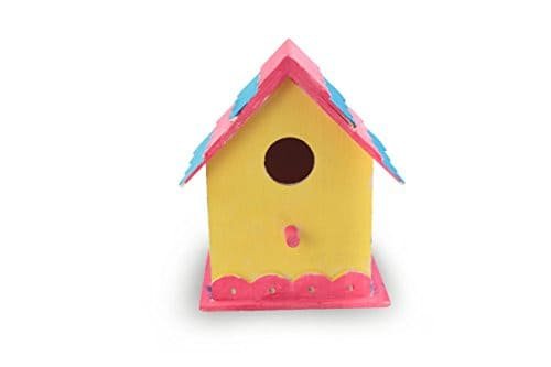 Casa de Pájaros para Pintar – Pajarera de Madera 12x10x16 cm – Manualidades y Decoración