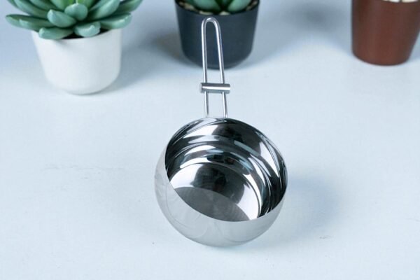 Cazo Napoles de Acero Inoxidable 16 cm, Apto para Inducción y Lavavajillas, Fondo Termodifusor, Alta Resistencia y Durabilidad