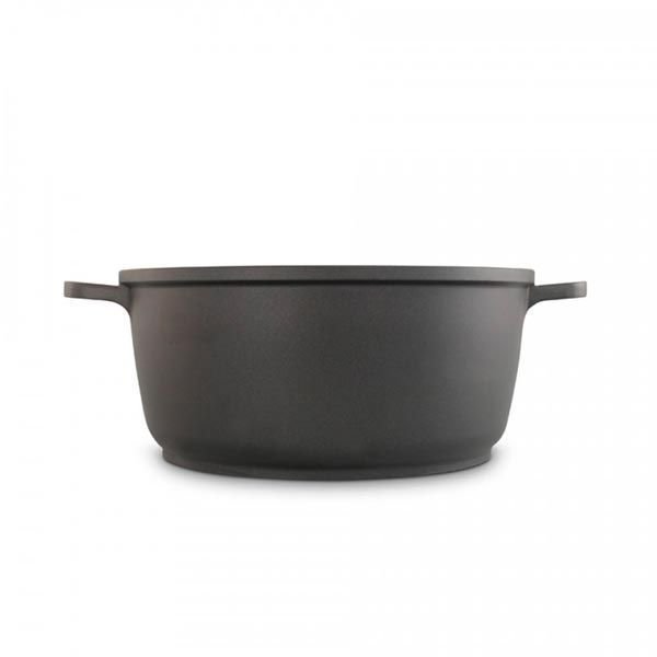 Cazuela de aluminio fundido alta de 24 cm de diámetro (1 pieza) Duroteck, antiadherente  2 capas, libre de PTFE y PFOA