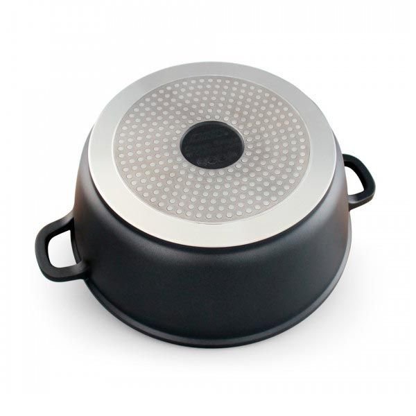 Cazuela alta en aluminio fundido antiadherente  (1 unidad) Duroteck, 24 cm, libre de tóxicos