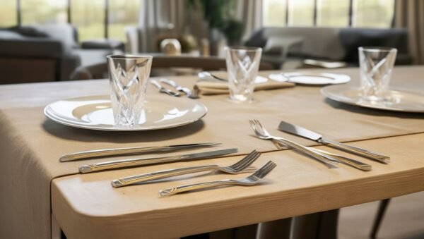 CRC Sttugart Deco juego de pescado (26 piezas) acero inoxidable decorado en oro