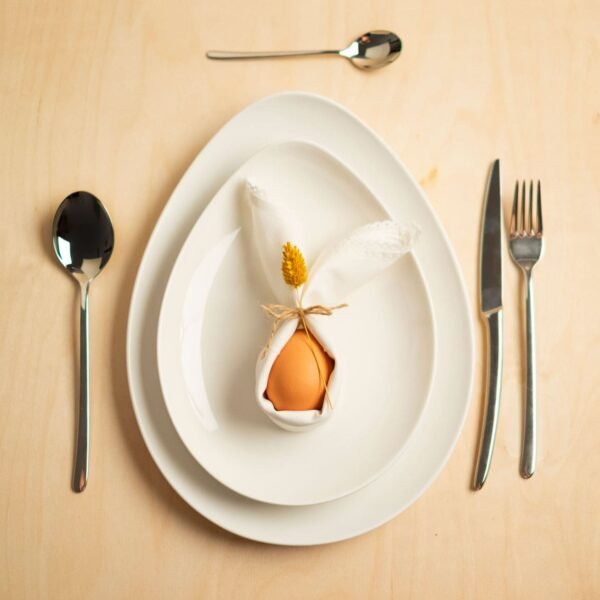 Cubertería Acero Inoxidable (24 Piezas) Trento Menú, Juego de Cubiertos para 6 Comensales, Tenedores, Cuchillos Chuleteros, Cucharas Soperas y de Postre, Menaje de Mesa Elegante y Duradero