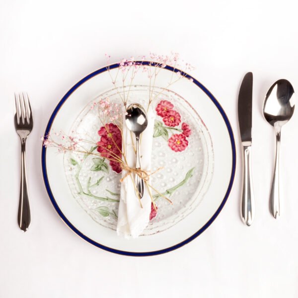 Set de Cubiertos Acero Inoxidable 18/10 Pulido, Cubertería (24 piezas) Amsterdam 1235 – 6 Comensales, Hostelería y Elegante – Cuchara, Cuchillo, Tenedor y Cucharilla Postre