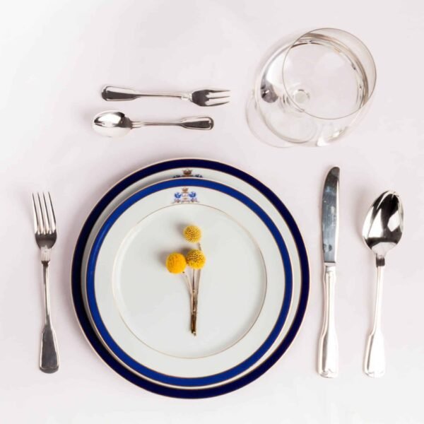 Juego de cubiertos en acero inoxidable 18/10 monoblock pulidos con baño en plata (30 piezas) Bonn, 6 tenedores, 6 cucharas, 6 cuchillos, 6 cucharas de postre, 6 tenedores de postre