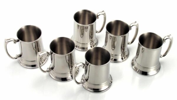 eire-6-jarras-grandes.jpg Jarra de Acero Inoxidable para Cerveza Efecto Termo (1 pieza) Eire, 380 ml