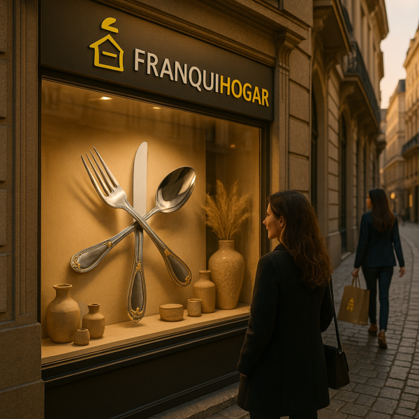 Cubertería Glamour 7000 deco (24 Piezas) Acero Inoxidable con Decoracion en Oro de 23–24K, Servicio para 4, Apta para lavavajillas