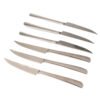 Cuchillos chuleteros en acero premium de 22 cm (6 piezas) Trento Kobe, 1 funda