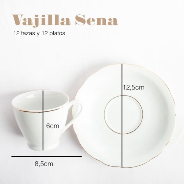 juegodecafesena-1000x1000-16.jpg Juego de café de porcelana blanca con filo de oro (27 piezas) Sena, 12 tazas de café, 12 platillos para tazas, 1 azucarero, 1 cafetera, 1 cremera, diseño clásico