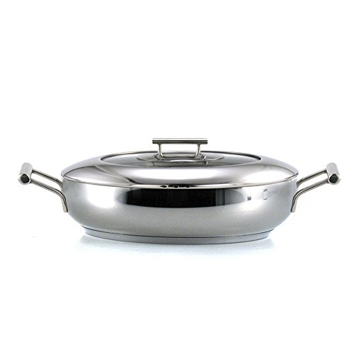 paellera-rustidera-20-blanca-napoles-2.bmp Paellera Nápoles 28 cm con Tapa – Interior Cerámico Antiadherente | Acero Inoxidable Apto para Inducción y Lavavajillas | Alta Resistencia y Fondo Termodifusor – CRC Classic Range of Cuisine