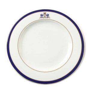 platosduisburg_5_1000px.jpg Platos presentación llanos de porcelana blanca (6 piezas) Duisburg, 30 cm, azul cobalto y filo de oro