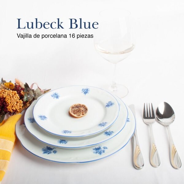 platoslubeckblue-1000x1000-34.jpg Juego de Platos de Porcelana Blanca (18 piezas) Lubeck blue, 6 Platos Llanos, 6 Platos Hondos, 6 Platos de Postre, Diseño Floral