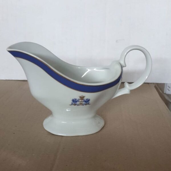 salsera-con-asa.jpg Salsera de Porcelana Blanca y Azul Cobalto (1 pieza) Duisburg, 350 ml