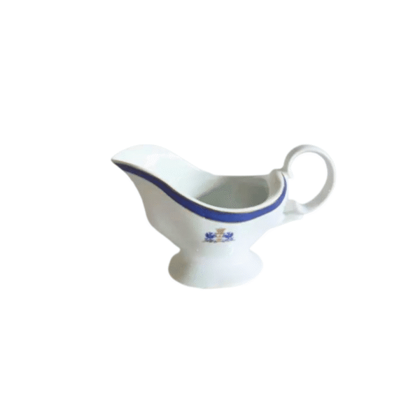salsera-duisburg.png Salsera de Porcelana Blanca y Azul Cobalto (1 pieza) Duisburg, 350 ml
