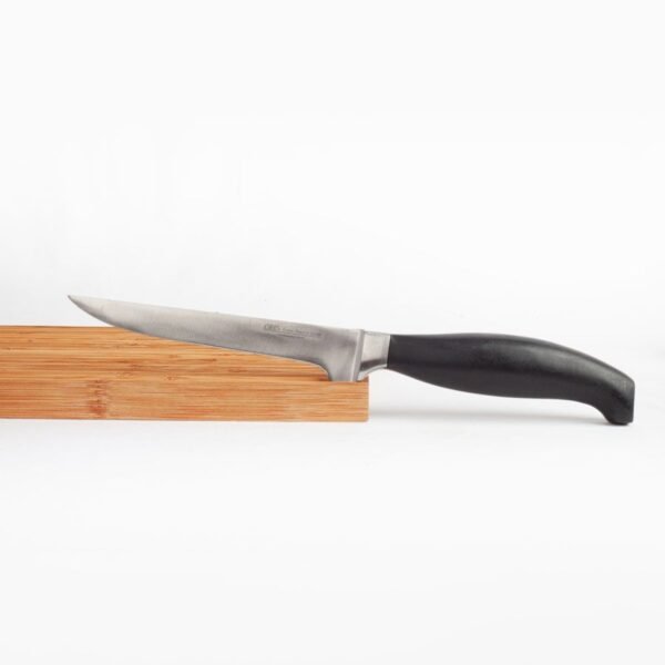 Juego de cuchillos de cocina en acero inoxidable profesional HORECA 13/0 con chaira afilador y tenedor de trinchar (9 piezas) Baviera Holstein, incluye funda de transporte, Forjado