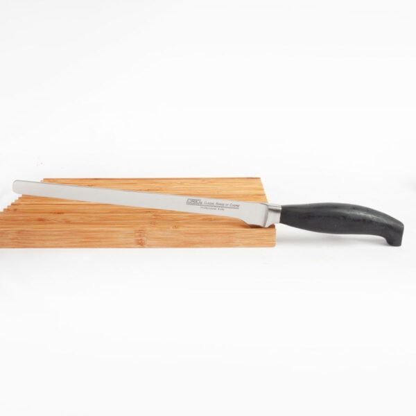 Juego de cuchillos de cocina en acero inoxidable profesional HORECA 13/0 con chaira afilador y tenedor de trinchar (9 piezas) Baviera Holstein, incluye funda de transporte, Forjado