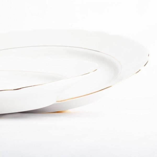 vajillasena-fuentes-1000x1000-5.jpg Juego de bandejas de porcelana blanca (2 piezas) Sena, 1 bandeja grande (37 cm), 1 bandeja pequeña (33 cm)