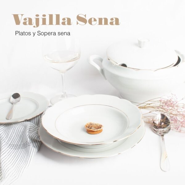 vajillasena-sopera-1000x1000-1.jpg Sopera de porcelana blanca (3 l) Sena, 1 tapa de porcelana, filo de oro