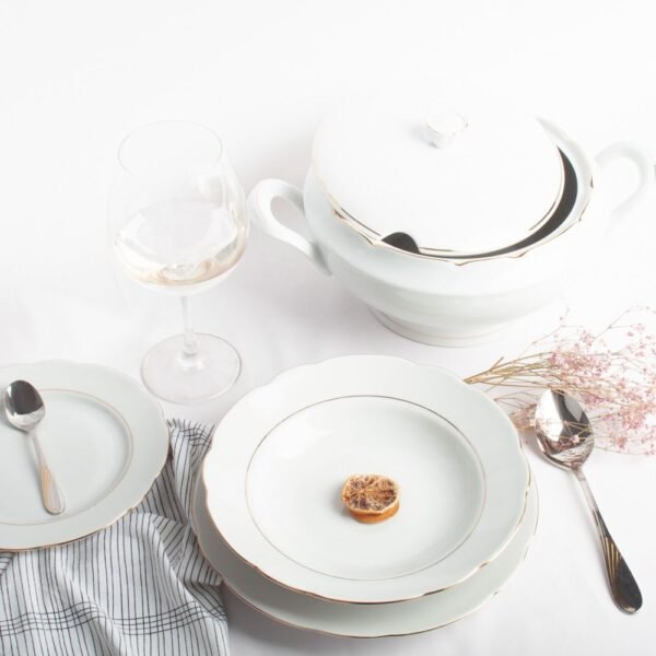 vajillasena-sopera-1000x1000-5.jpg Sopera de porcelana blanca (3 l) Sena, 1 tapa de porcelana, filo de oro