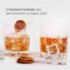 vaso-whisky-terminacion.jpg Juego de 2 Vasos de Whisky en Cristal Tallado a Mano – Diseño Escocés Vintage de 250 ml, Apto Lavavajillas
