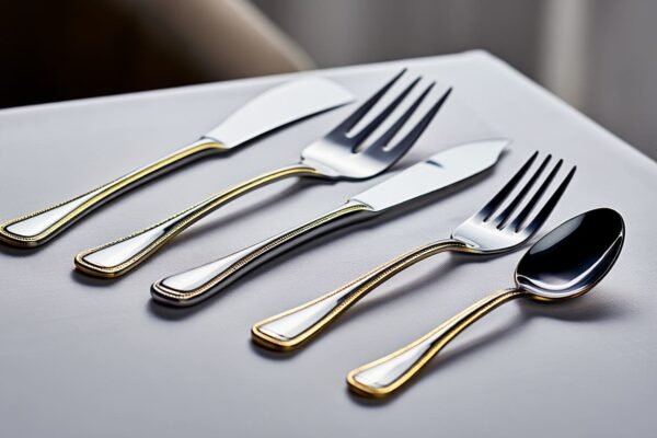 CRC Venedig 6300 Deco juego de pescado 26 piezas, acero inoxidable decorado en oro