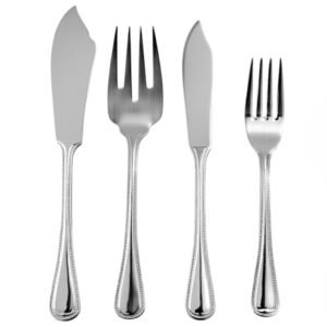 venedig-6300-pescado-acero-1.jpg CRC Venedig 6300 juego de pescado 26 piezas, Cubertería de Acero Inoxidable