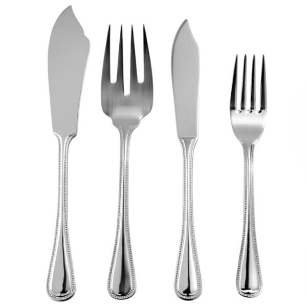 venedig-6300-pescado-acero-1.jpg CRC Venedig 6300 juego de pescado 26 piezas, Cubertería de Acero Inoxidable