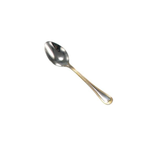 CRC Venedig 12 cucharillas moka, acero inoxidable decorado en oro